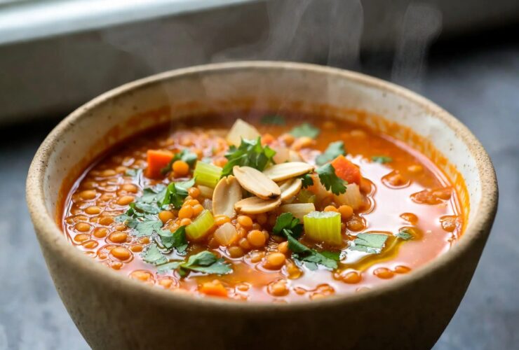 Best Vegan Moroccan Lentil Soup Hearty & Spiced Protein-Packed Bowl
