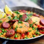 Easy One-Pot Spanish Paella with Chicken and Chorizo Recipe (Beginner-Friendly & Ready in 45 Minutes)