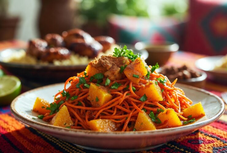 Moroccan Carrot Salad with Cumin, Orange & Cinnamon Refreshing Side Dish Ready in 15 Minutes!